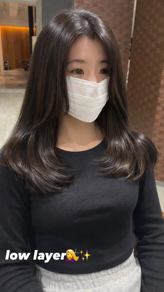 ロング カラー 小川 龍馬のヘアスタイル