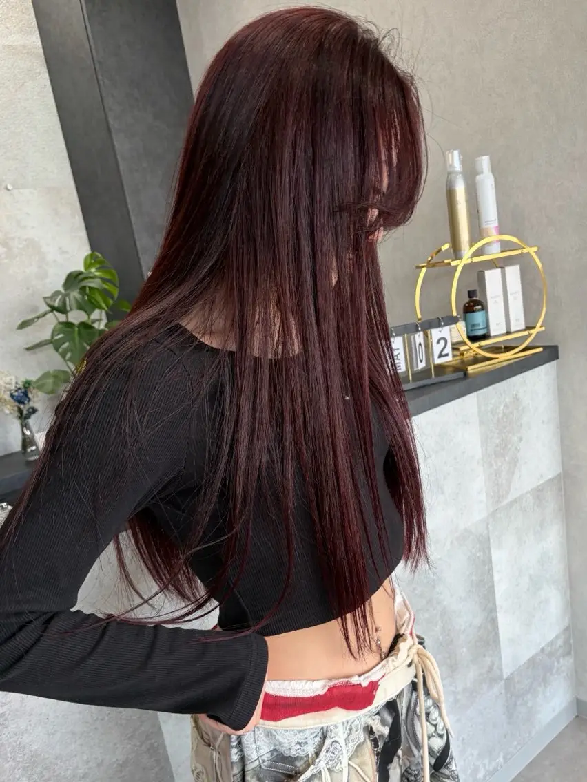 カラー 中村 真珠のヘアスタイル