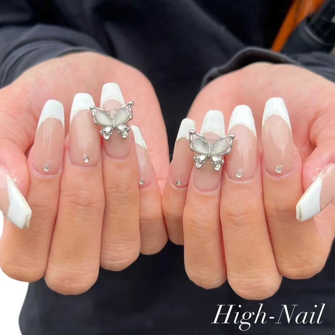 ネイル フレンチネイル シンプルネイル ハンドネイル ネイルサロン High-Nailのネイルデザイン