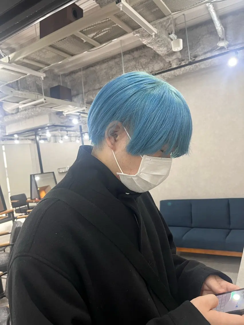 カラー メンズ 縮毛矯正モデル 募集中Yuuriのヘアスタイル