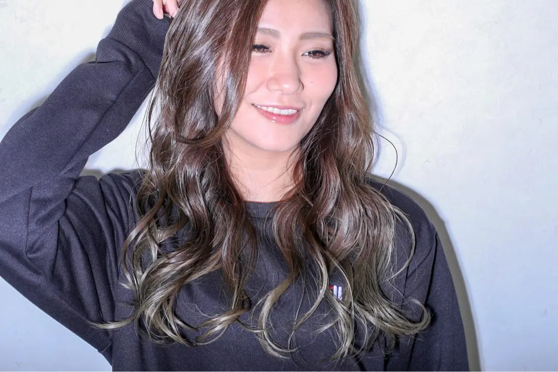 ロング カラー &.TIGRE 永野成知のヘアスタイル