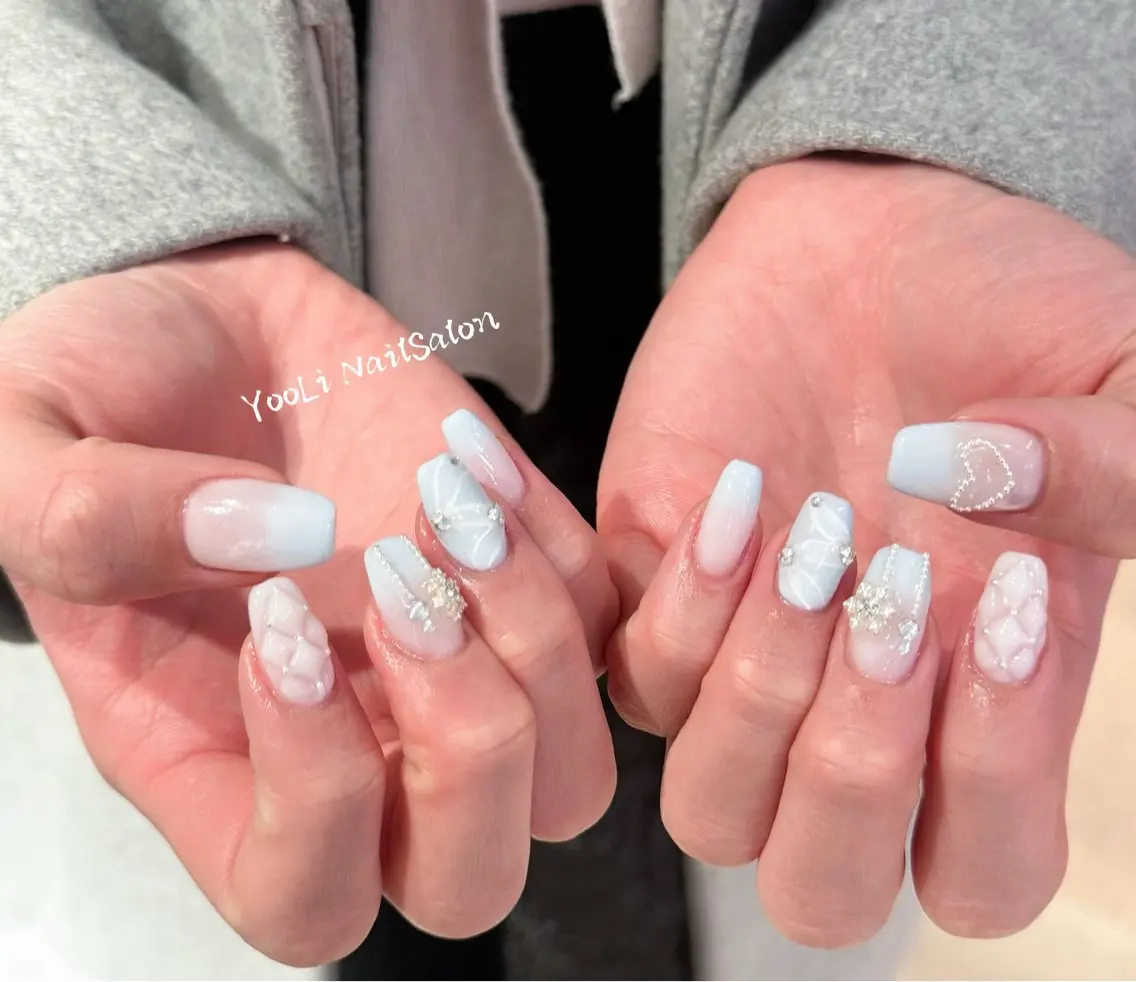 ネイル アートネイル フットネイル ジェルネイル ニュアンスネイル パラジェル ハンドネイル 🎀🎀YooLi Nail Salonのネイルデザイン