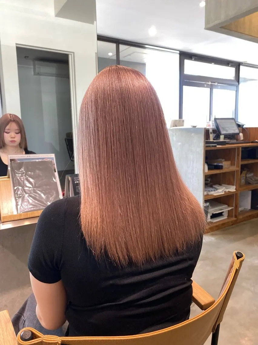 セミロング カラー ヘアカラー トリートメント 透明感カラー 天羅のヘアスタイル
