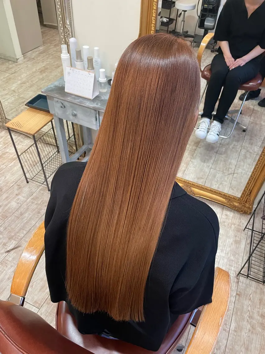 ロング カット ヘアカラー 縮毛矯正 トリートメント 縮毛矯正 髪質改善 Wakanaのヘアスタイル