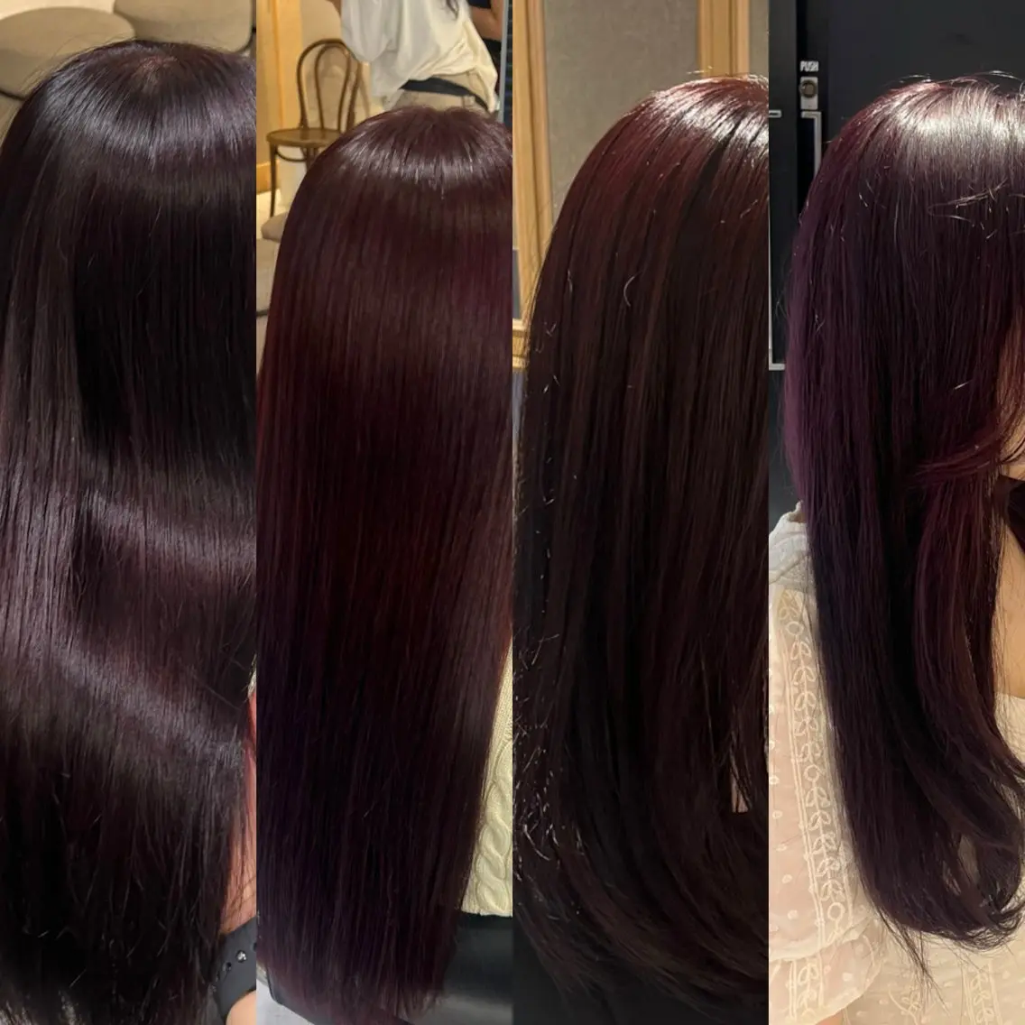 カラー レッドカラー ヘアカラー トリートメント ナミ🩶暗髪/暖色 ❤️/透明感/縮毛のヘアスタイル