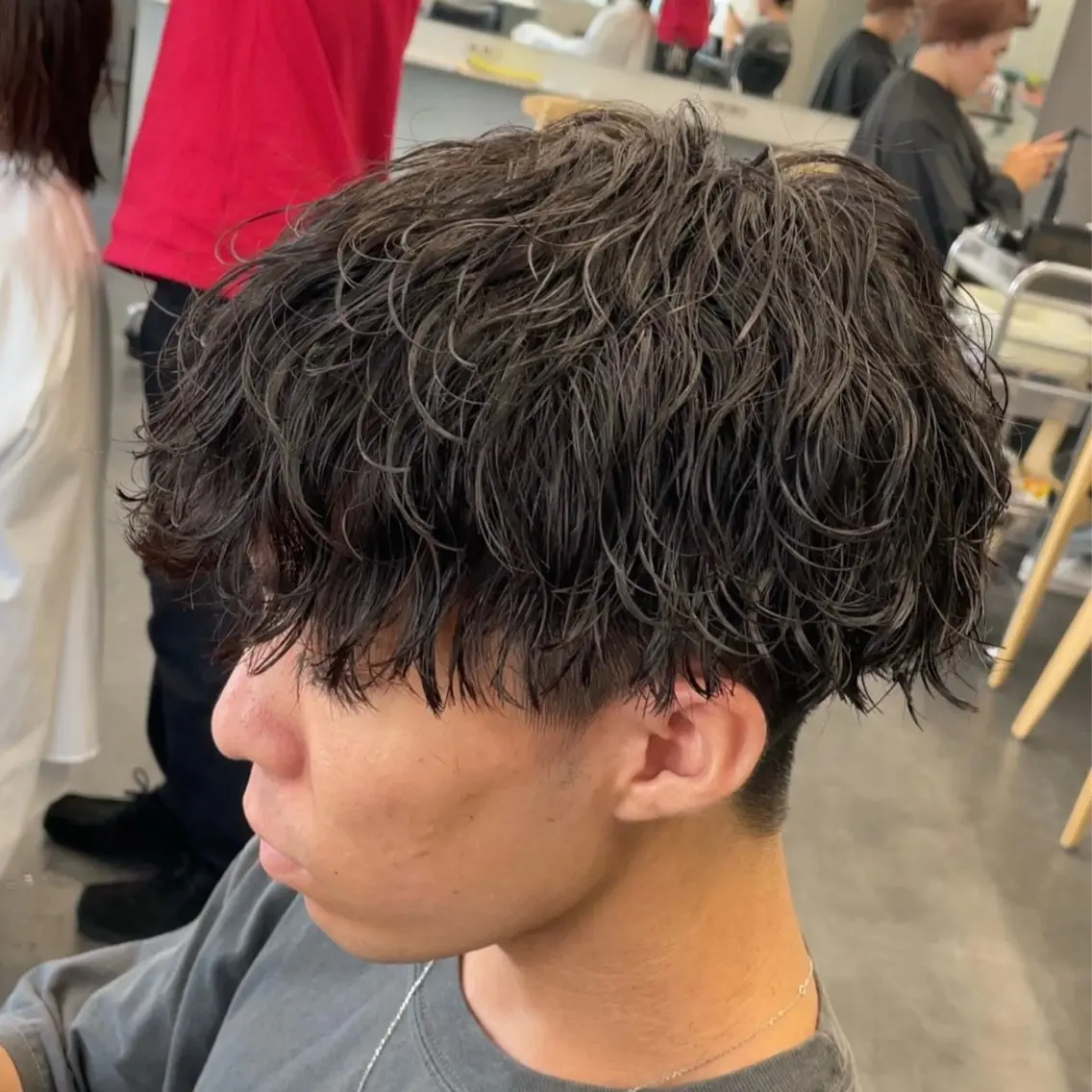 ミディアム パーマ ヘアアレンジ メンズ fifth 石川 凪のヘアスタイル