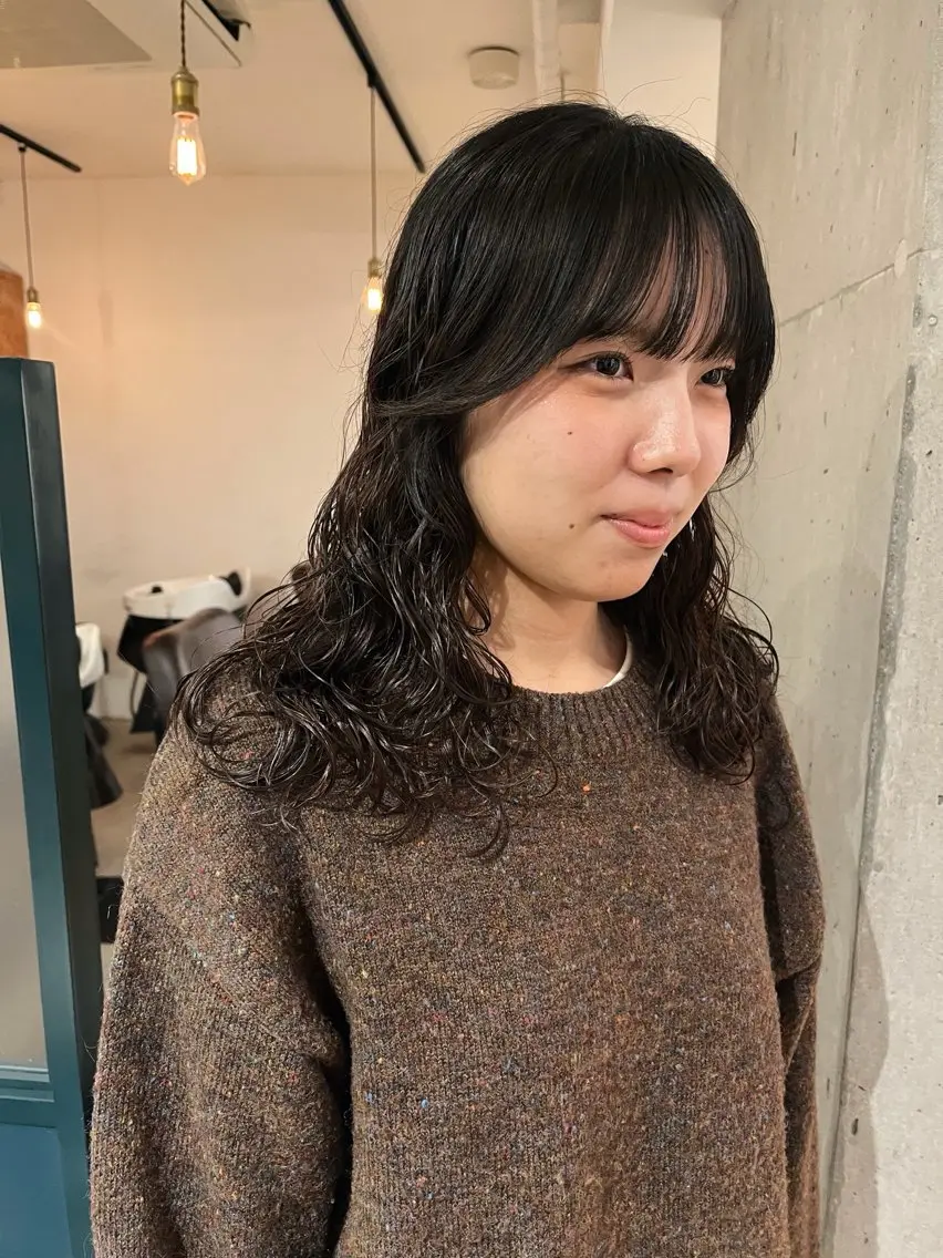 パーマ カット パーマ 暖色/パーマ 🌼クニトウメイのヘアスタイル