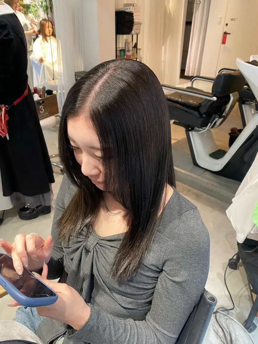 ロング カラー 髪質改善 APREKO 葵のヘアスタイル