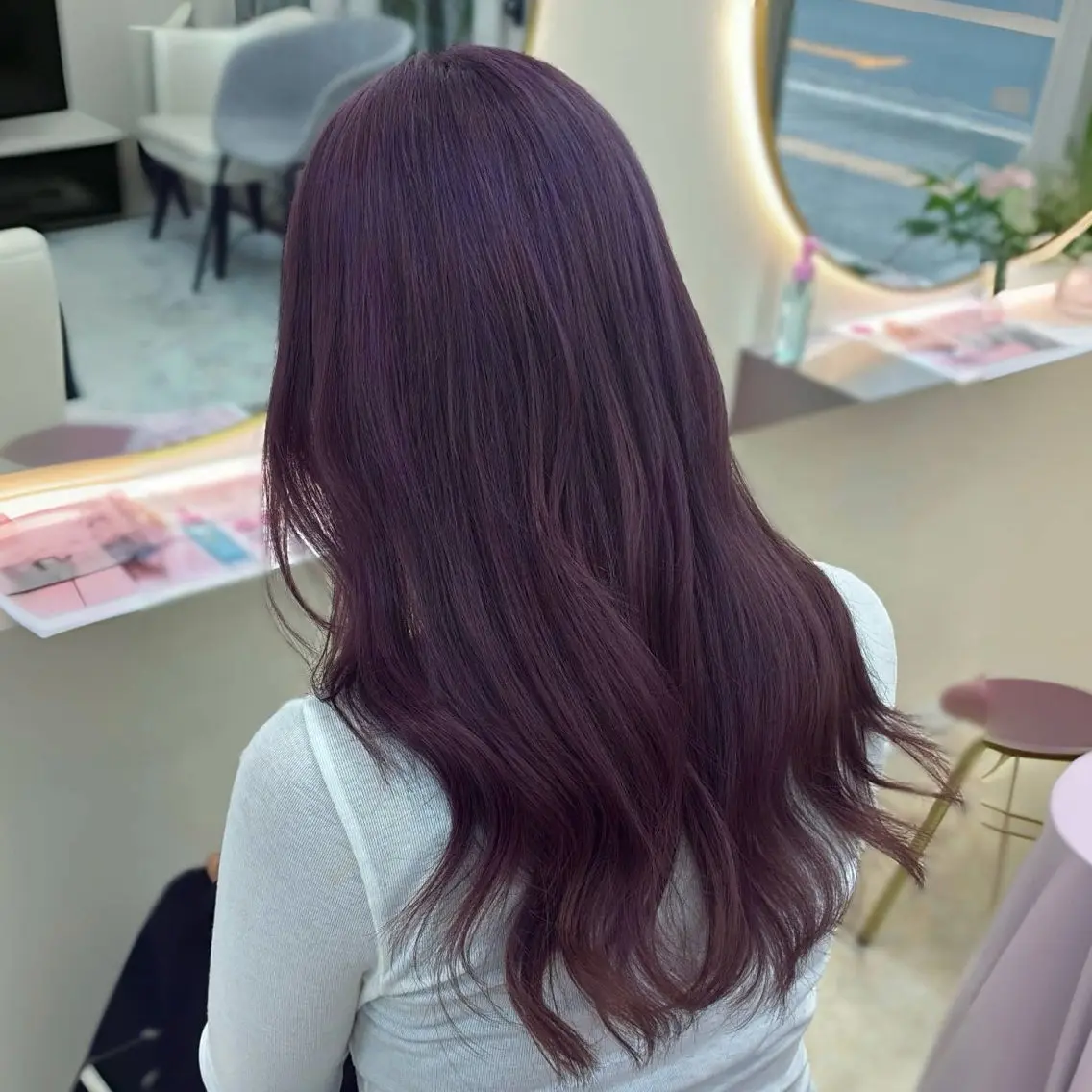 ロング カラー ヘアカラー トリートメント 梅原 姫🍬🐰のヘアスタイル