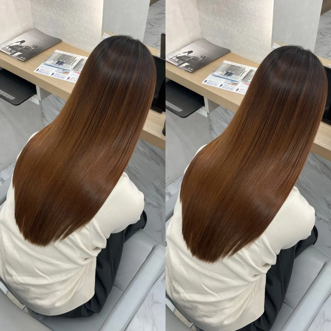 ロング カット 縮毛矯正 トリートメント 🍫美髪✖️ 髪質改善🍫柴田のヘアスタイル