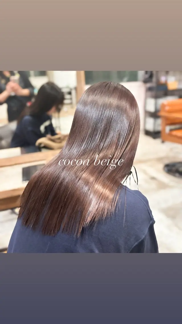ミディアム カラー ヘアカラー 艶カラー🫧 猿渡 響のヘアスタイル