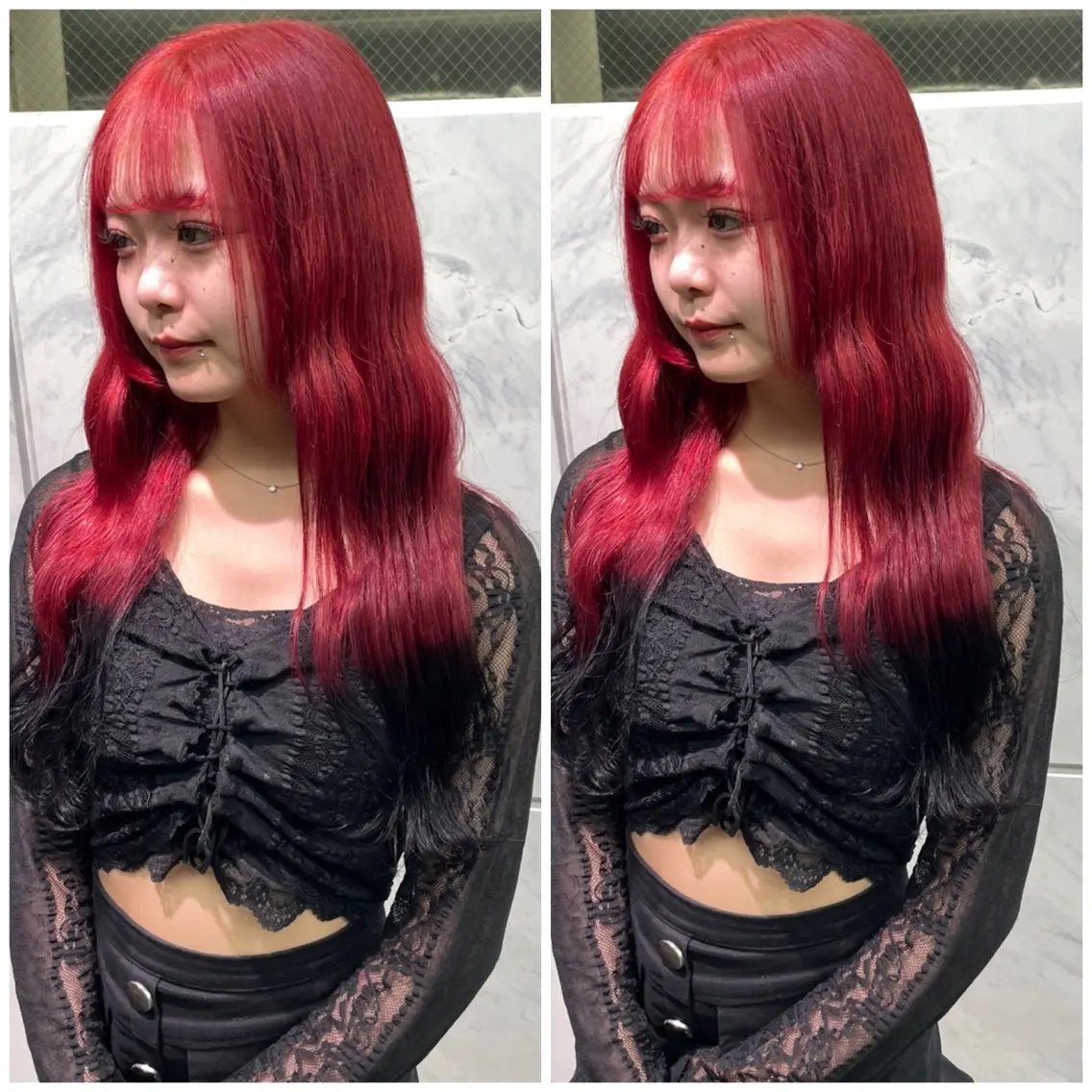 ロング ヘアカラー エクステ 🦋プルエクステ ARISA🦋のヘアスタイル