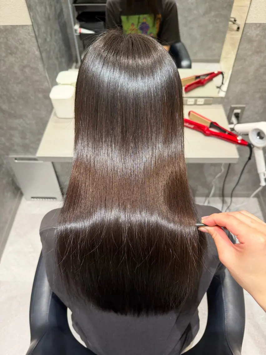 ロング 縮毛矯正 トリートメント ai | 似合わせhair♡のヘアスタイル