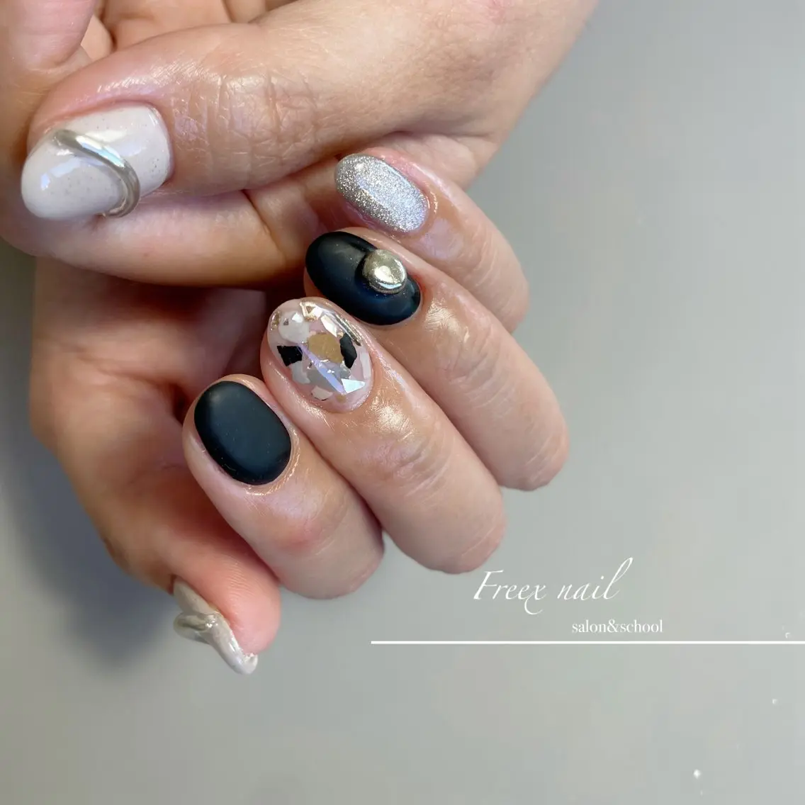 ネイル マットネイル ハンドネイル ハンドケア freex nail /ニュアンス/個性派のネイルデザイン