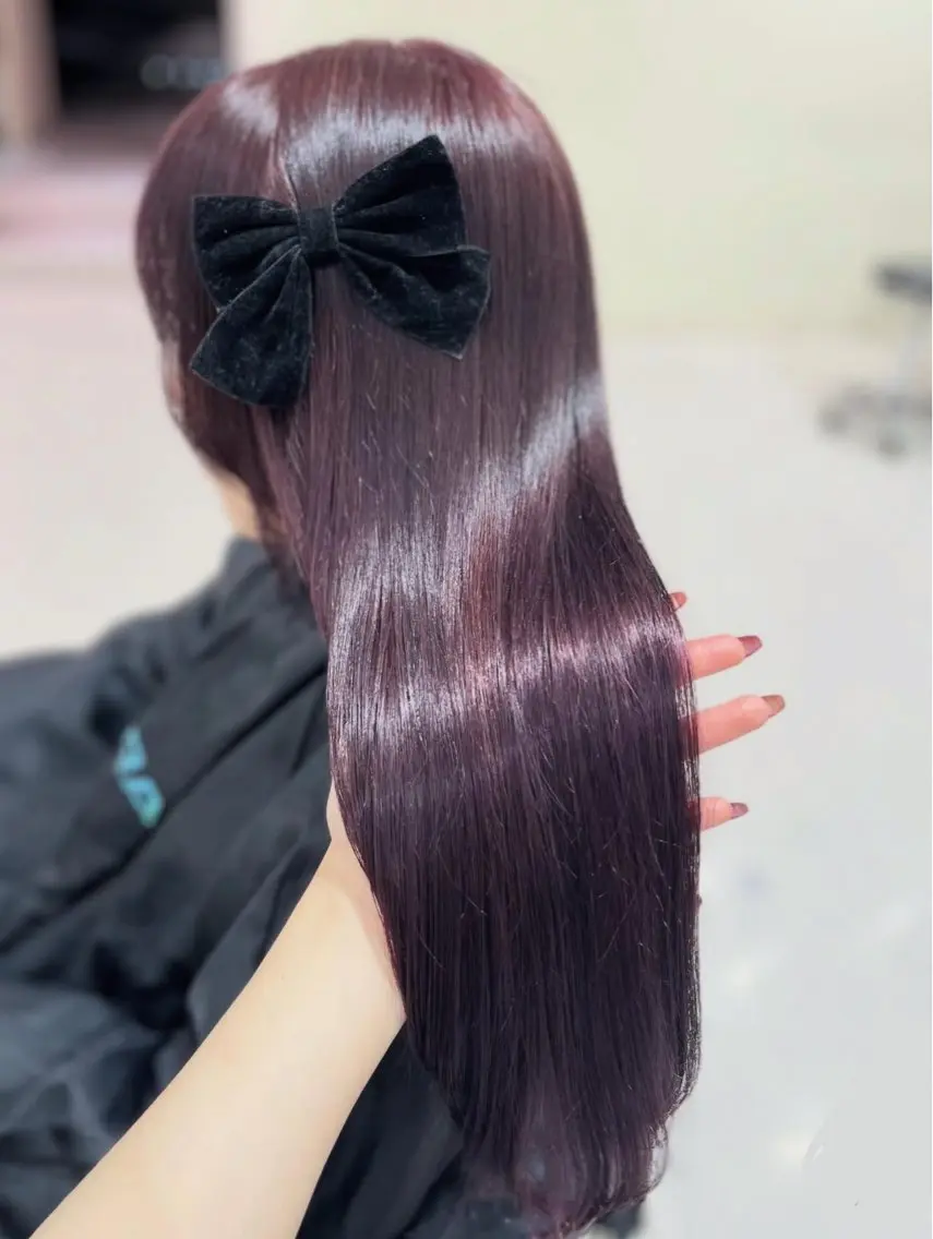カラー ヘアカラー トリートメント ベージュ・ラベンダー カラー🎀りりのヘアスタイル