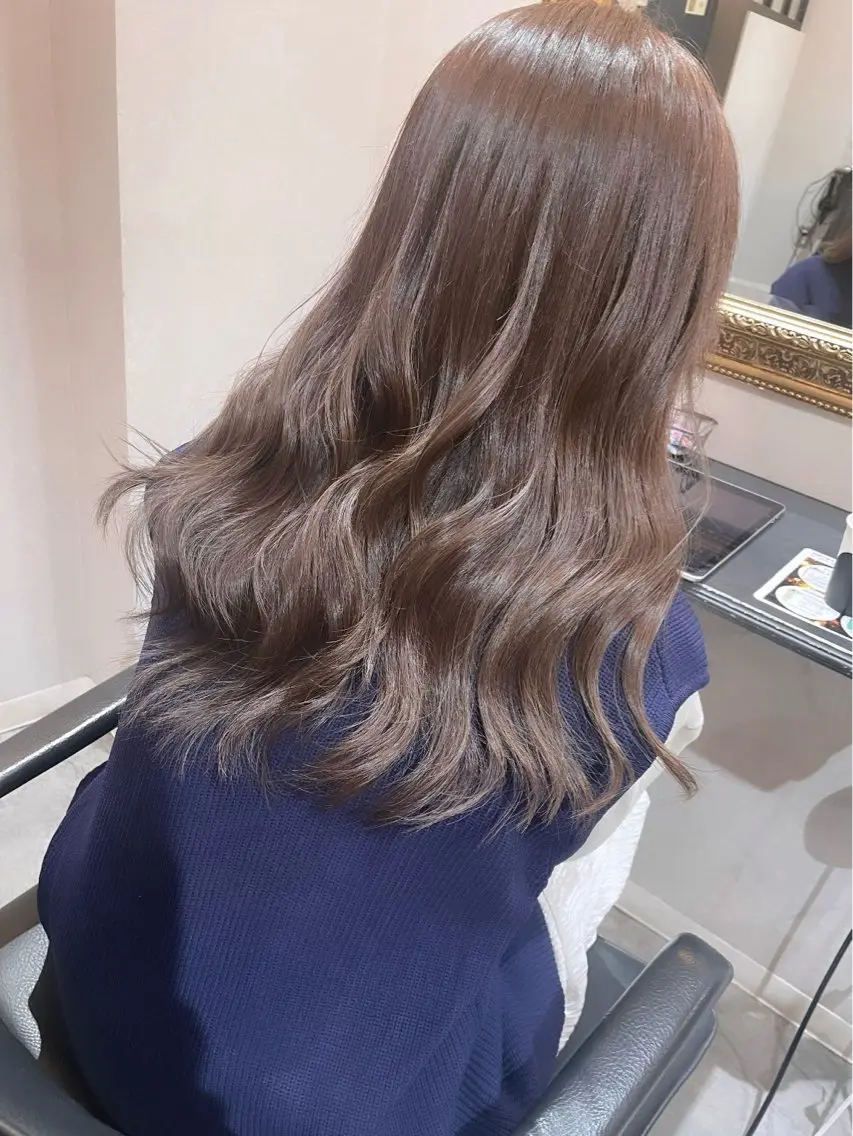 ロング カラー ブラウンカラー 透明感カラー 🌟カットモデル 募集中🌟りかのヘアスタイル