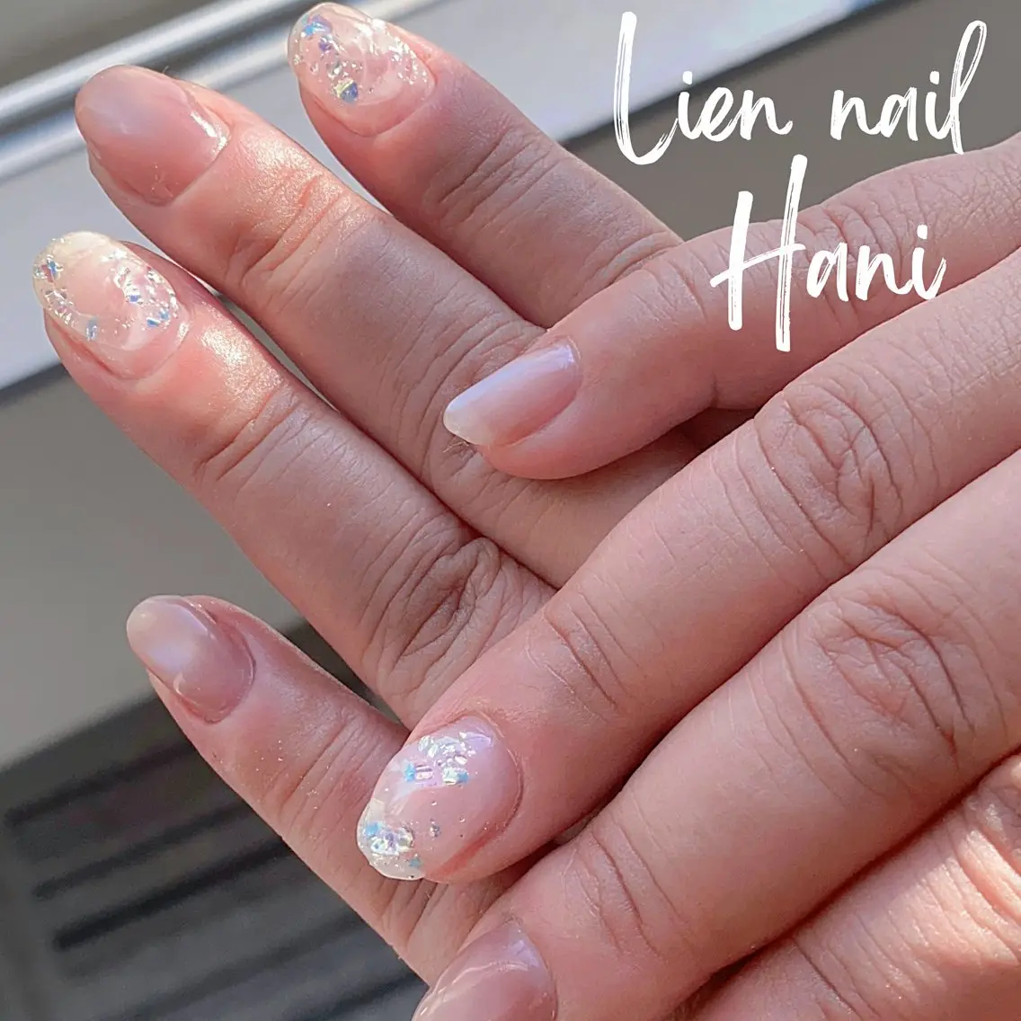 ネイル アートネイル クリアネイル マグネットネイル マグネットワンカラー ワンカラーネイル Lien nail .Haniのネイルデザイン