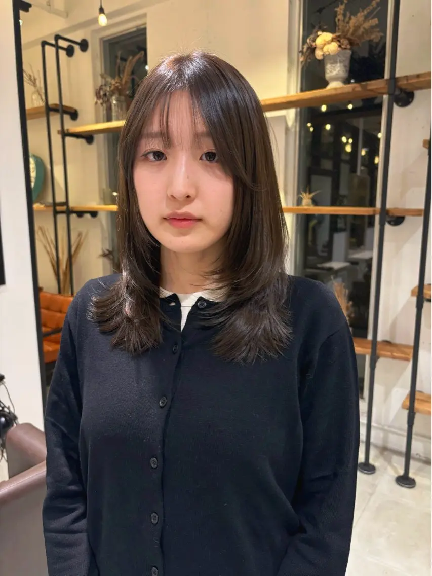 ミディアム レイヤーカット ぬくい せいな💫のヘアスタイル