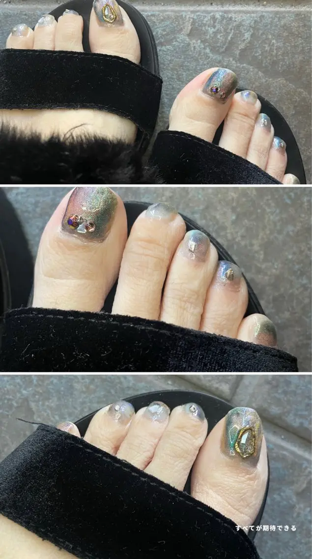 ネイル フットネイル マグネットネイル NAIL★M 真紀のネイルデザイン