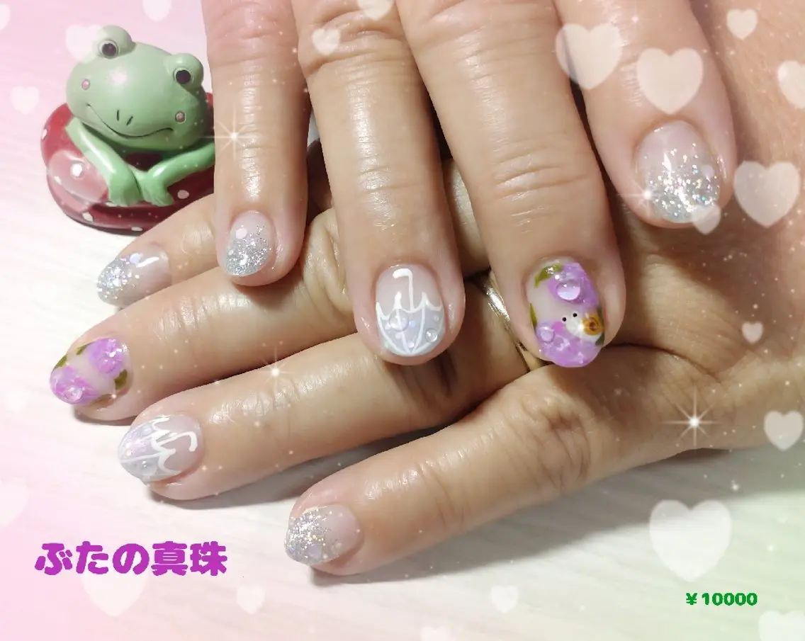 ネイル アートネイル ハンドネイル 林 珠里のネイルデザイン