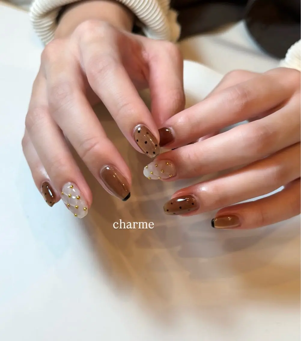 ネイル ハンドネイル フットネイル nailsalon charmeのネイルデザイン