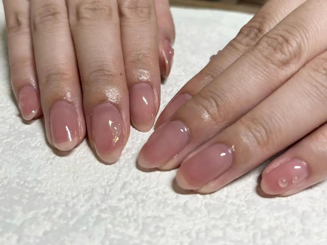 ネイル オーロラネイル フラワーネイル フットネイル フレンチネイル ジェルネイル mogunail &blowのネイルデザイン