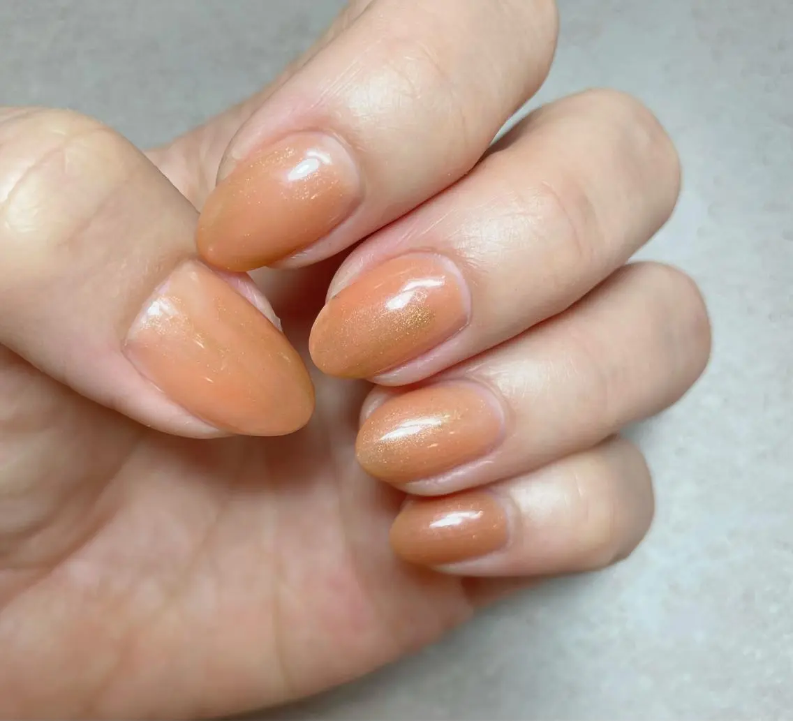 ネイル オレンジ ハンドネイル nailsalon SIMB.のネイルデザイン