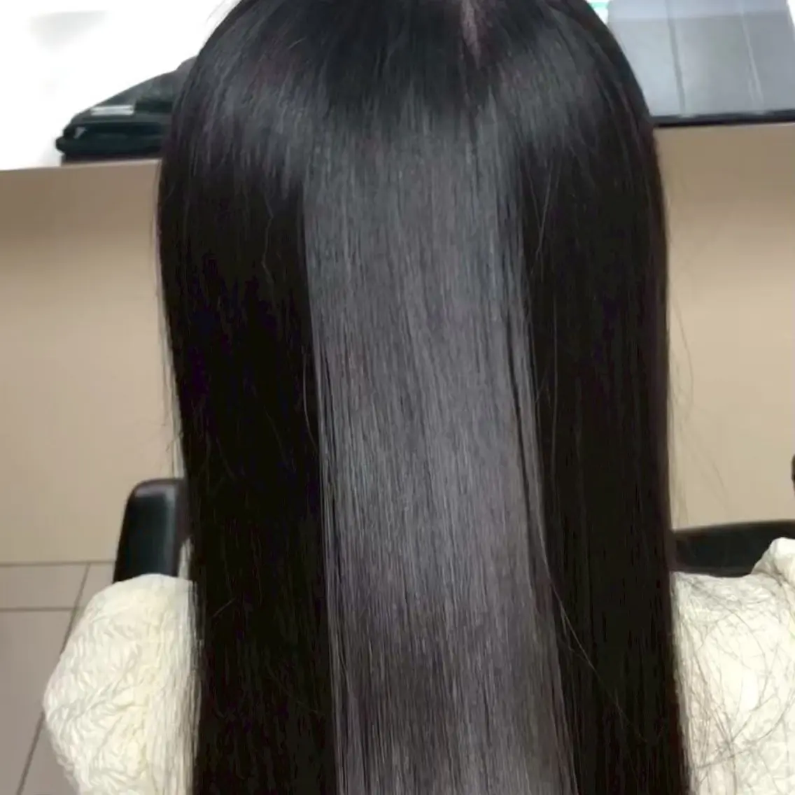 ロング 縮毛矯正/ワンカラー モデル募集🫧田村のヘアスタイル