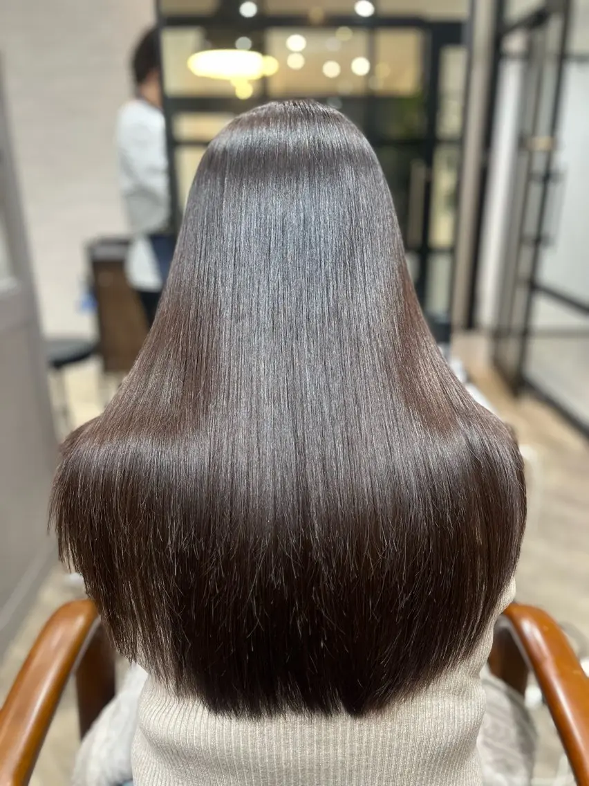 ロング カラー トリートメント 酸熱トリートメント 🫧ぷる艶カラー🫧 Yuubi🦩のヘアスタイル