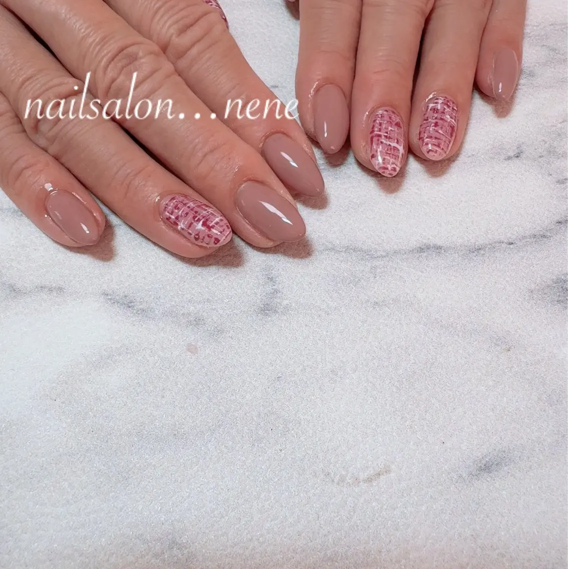ネイル ツイードネイル nailsalon ...neneのネイルデザイン