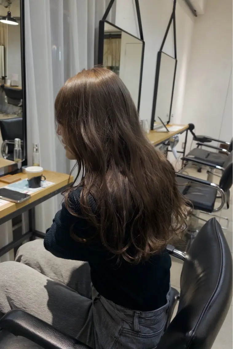 セミロング カラー カット ヘアカラー トリートメント ❕マンツーマン施術❕ 🍊Moemiのヘアスタイル