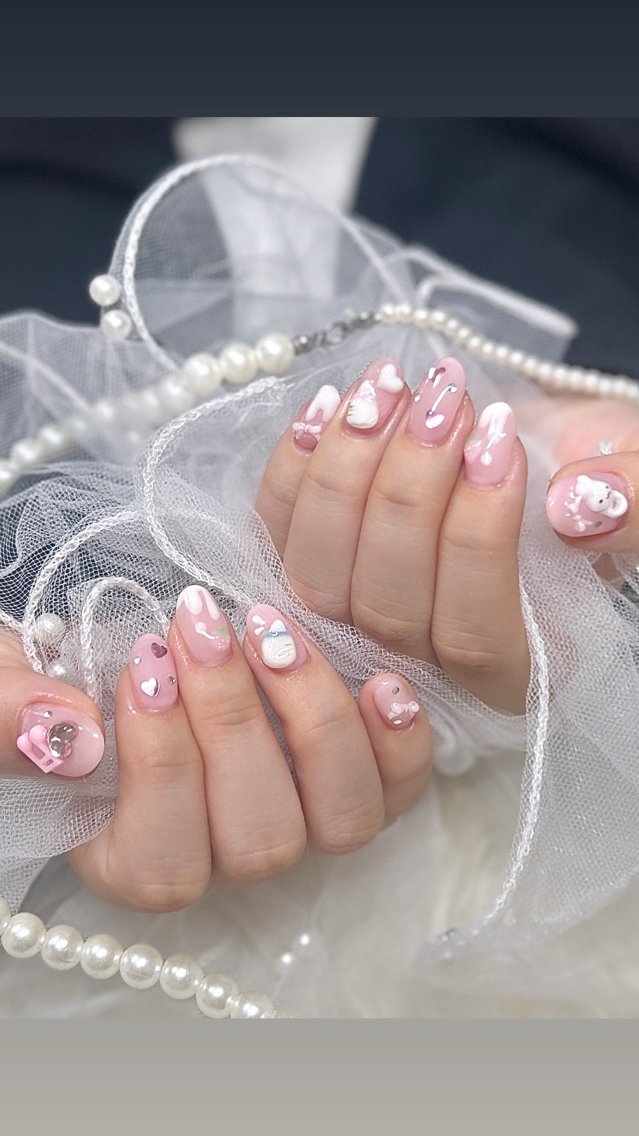 ネイル 持ち込み Zir nail 津田沼♡HAMADAのネイルデザイン