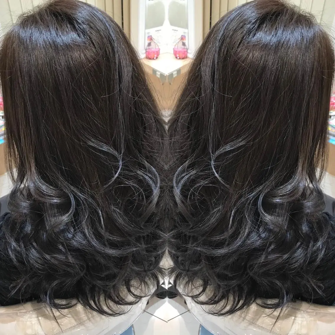 ロング 縮毛矯正/髪質改善 継続する美髪のヘアスタイル