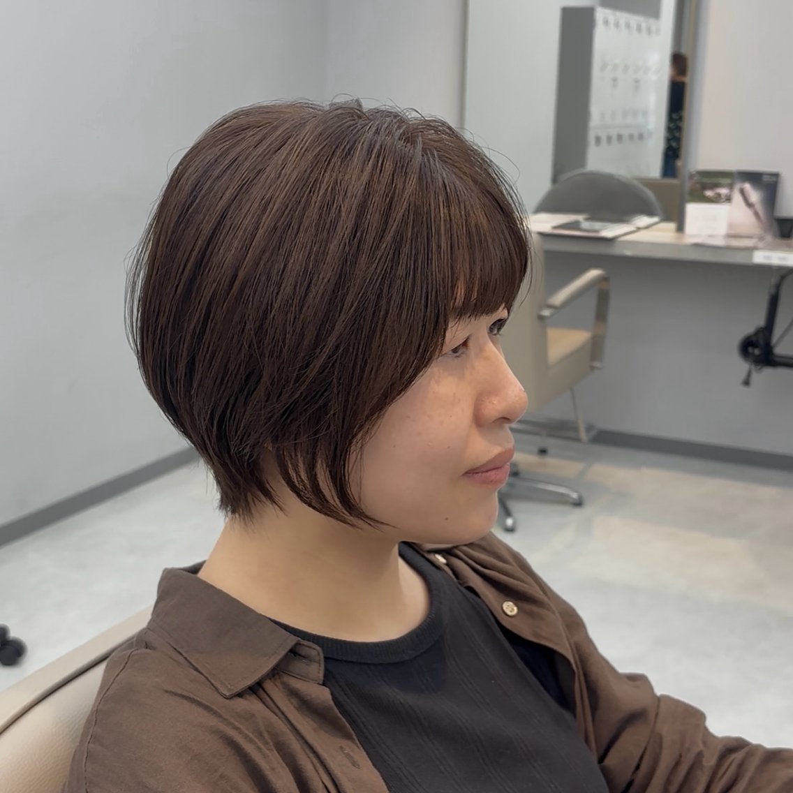 ショート ショートボブ ボブ ハイライト 似合わせカット ショートヘア ショート/髪質改善/ 北千住/しゅんのヘアスタイル