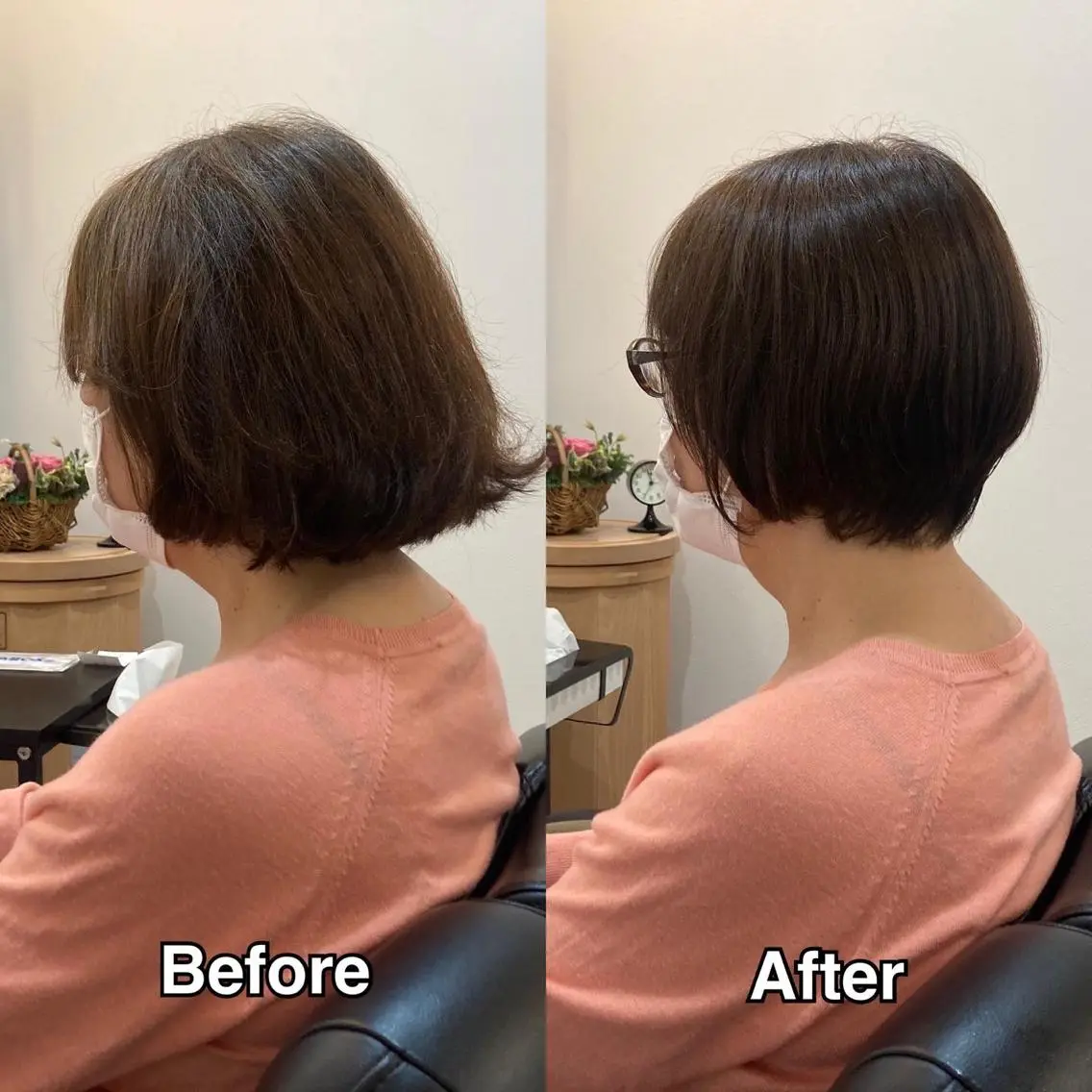 ショート カット ヘアカラー 濱本 浩安のヘアスタイル