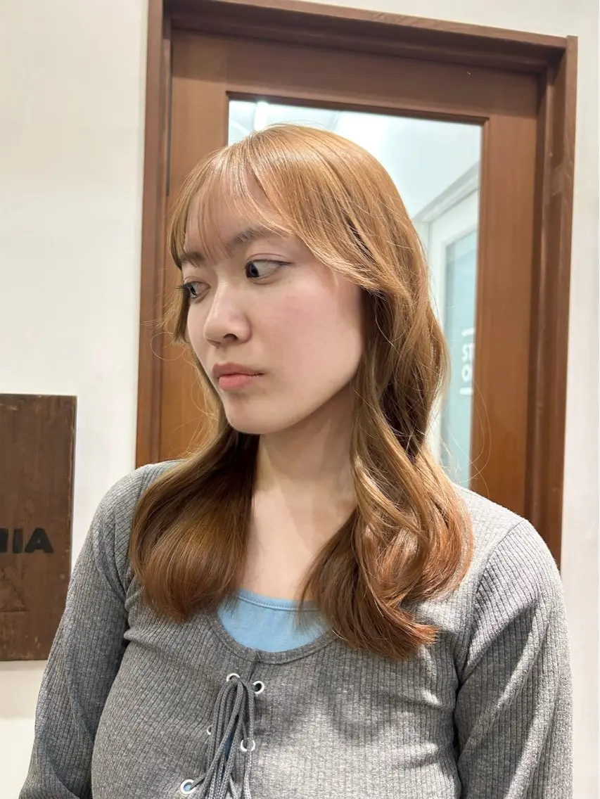 【ブリーチなしでも透明感⭐️】ダブルカラー🥣‎🤍の写真