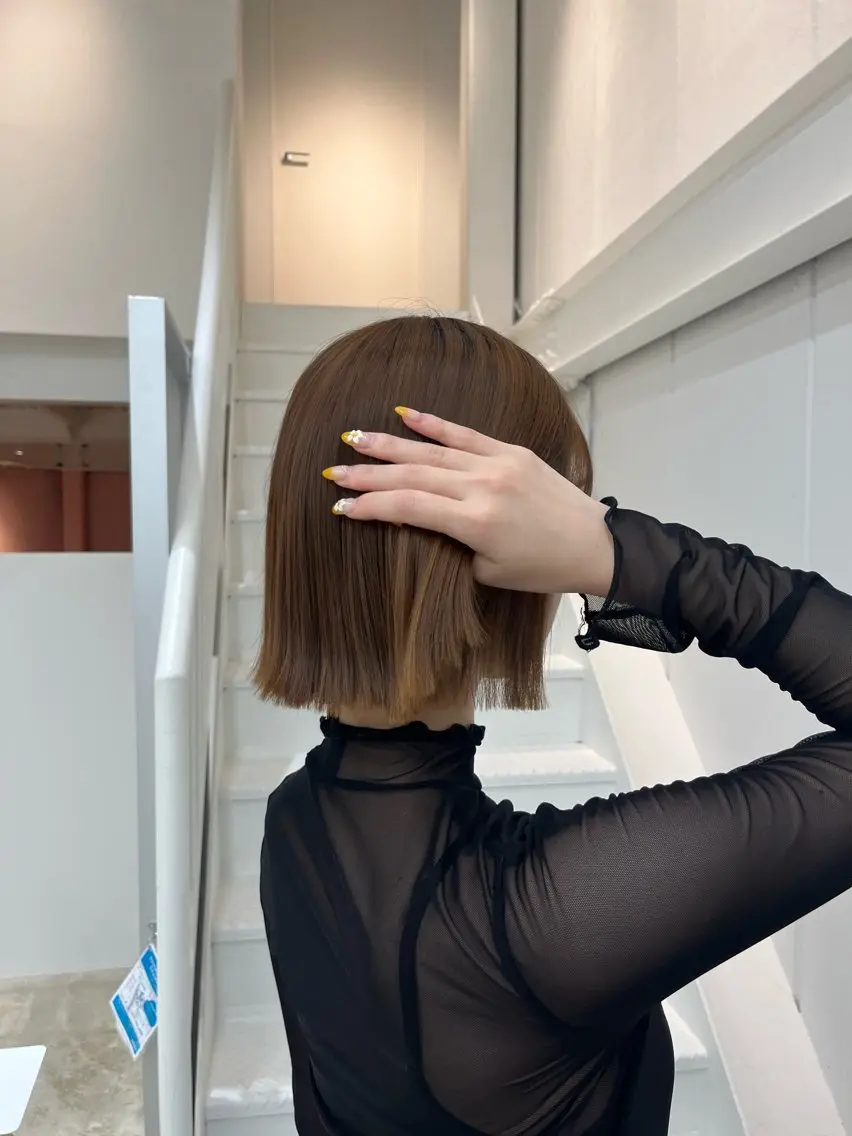 ショート ボブ カット 高山 桃子のヘアスタイル