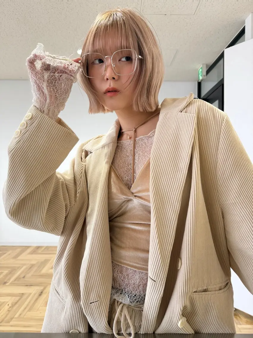 ショート カット ヘアカラー トリートメント 廣瀬双葉 ボブ/ミディアムのヘアスタイル