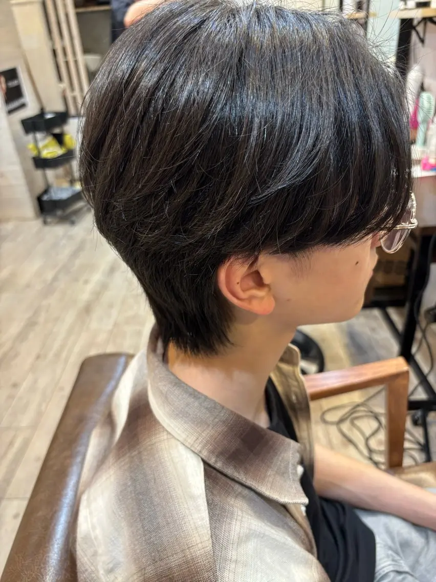 【口コミ書いてくれる人限定】メンズカットセンターパートの写真