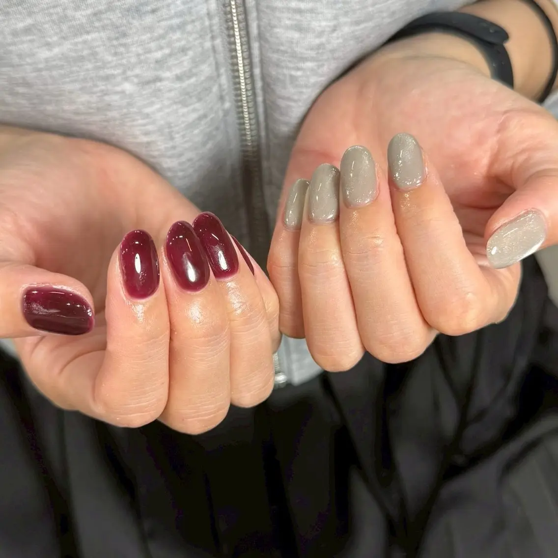 ネイル フットネイル ワンカラーネイル ハンドネイル LAVISH manaのネイルデザイン
