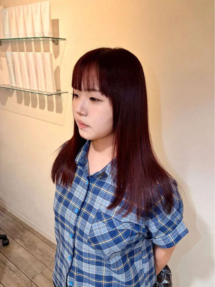 セミロング カラー ブリーチ ブリーチなしカラー 中沢梨々花 🎀大人可愛いヘアのヘアスタイル