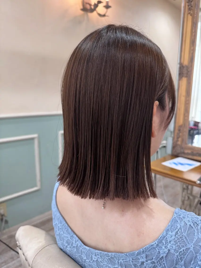 ミディアム カラー ボブ 髪質改善 新越谷noble店長 松本拓也▶◀*.のヘアスタイル