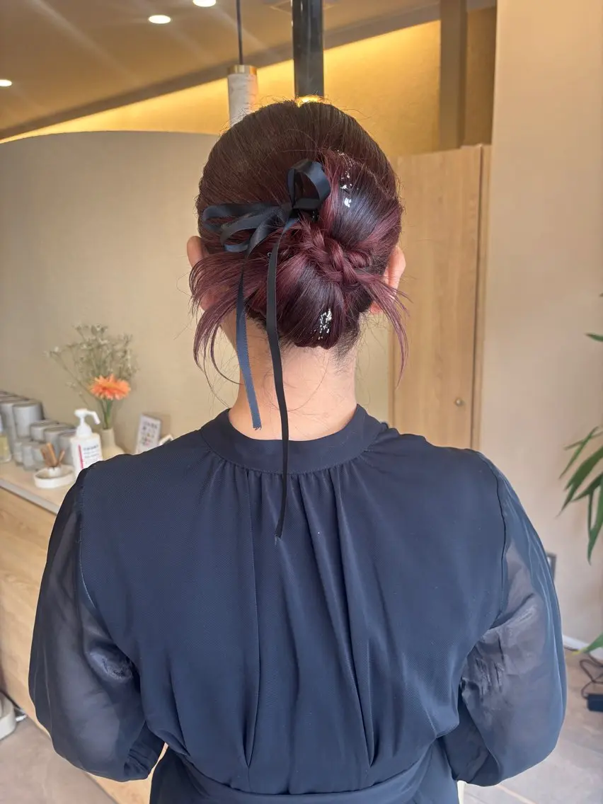 セミロング え りのヘアスタイル