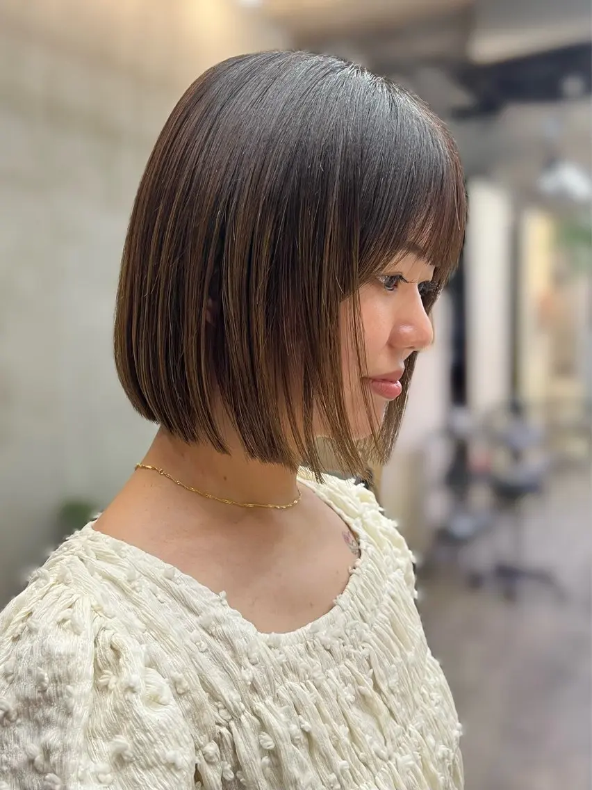 ショート カラー ボブ カット 🤎𝐌𝐚𝐨⌇ お悩み解決美容師🤎のヘアスタイル