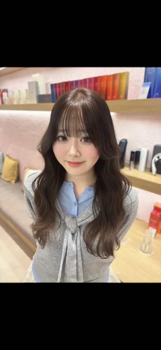ロング ヘアカラー merc.🧸🫧 平山莉子のヘアスタイル