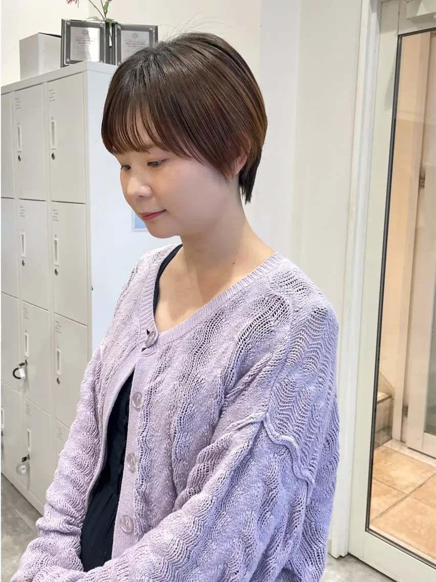 ショート カット トリートメント KAZU/レイヤー レイヤー/ハイトーンのヘアスタイル