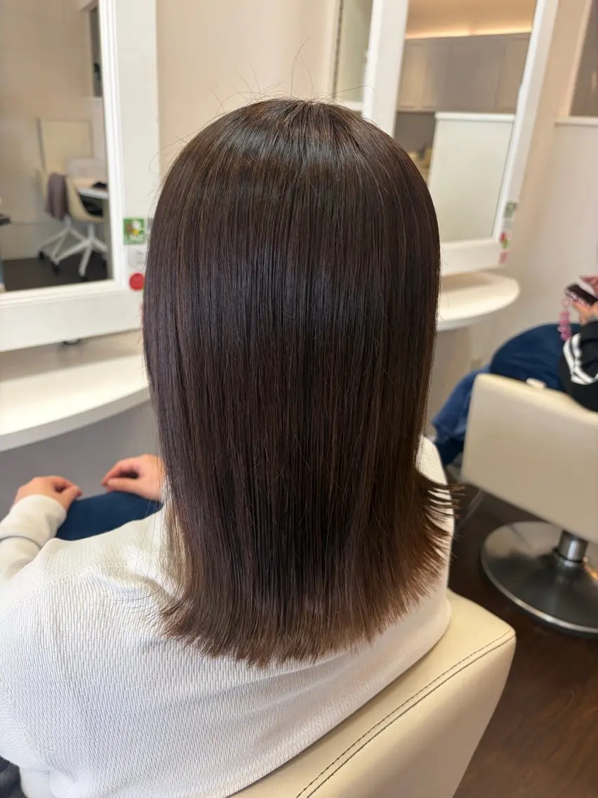 ミディアム ヘアカラー トリートメント 秋山 麗奈のヘアスタイル