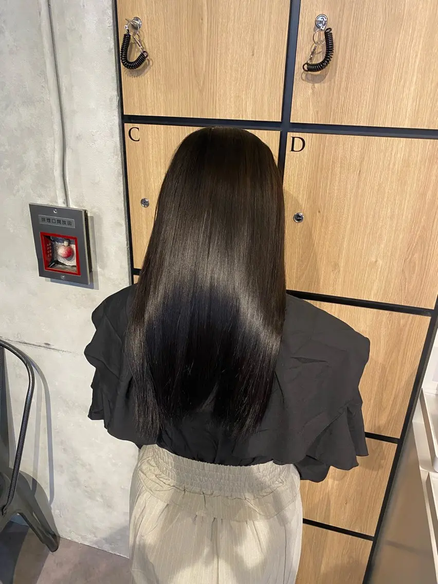 ロング カット ヘアカラー 縮毛矯正 髪質改善サロン 梅田/ヨナミネのヘアスタイル