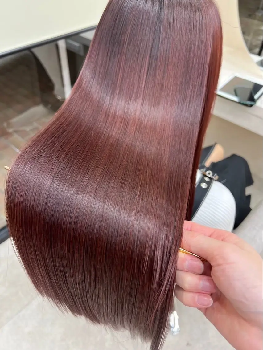 ロング カラー 松本 心優のヘアスタイル