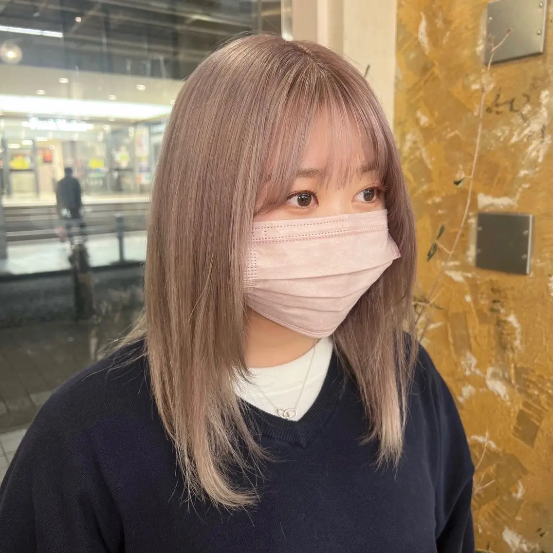 セミロング ヘアカラー 艶カラー🌟 kanonのヘアスタイル